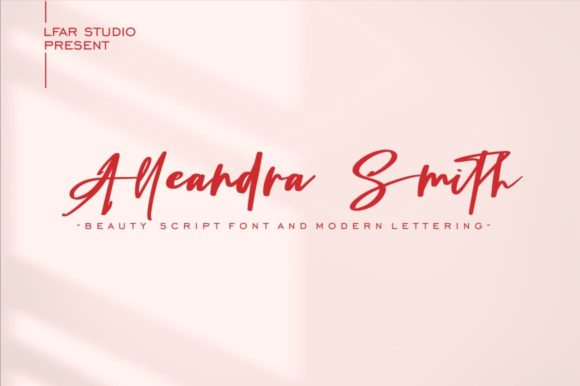 Alleandra Smith: A Stylish Handwritten Font for Creative Projects