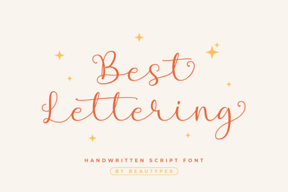 Best Lettering: A Romantic Handwritten Font for Modern Design