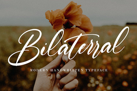 Bilaterral: A Beautiful Cursive Handwritten Font for Creative Design