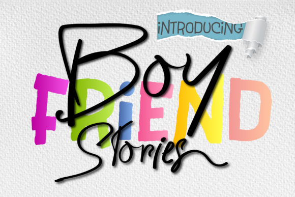 Boyfriend Stories: A Unique Font for Creative Expression