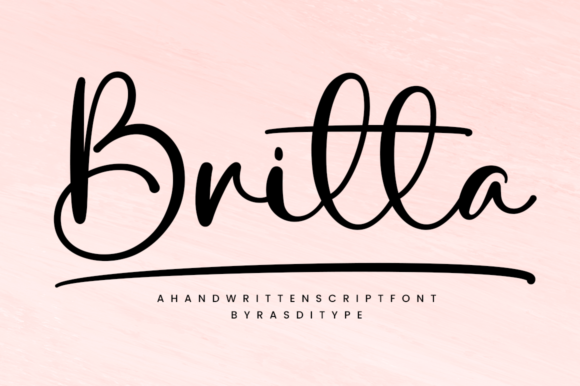 Britta: A Handwritten Font That Speaks Volumes