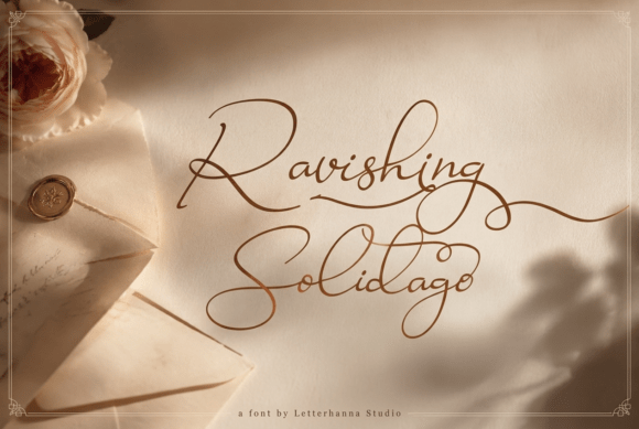 Discover the Beauty of Ravishing Solidago: A Versatile Script Font for Creative Projects