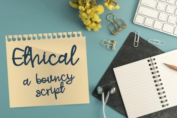 Ethical: A Handwritten Font for Creative Expression