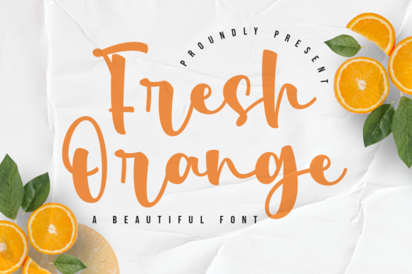 Fresh Orange: The Trendy Handwritten Font That Adds Elegance to Your Designs