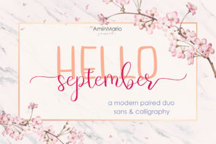 Hello September Font: A Handwritten Style for Romantic Designs