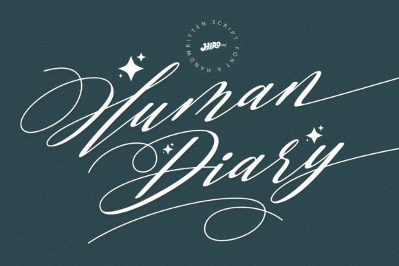 Human Diary Font: A Handwritten Touch for Creative Projects