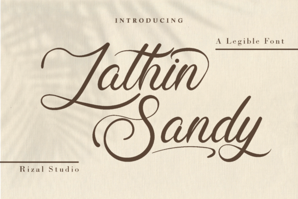 Lathin Sandy: A Handwritten Font with Distinctive Elegance