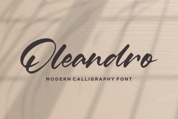 Oleandro: A Handwritten Font for Personalized Design