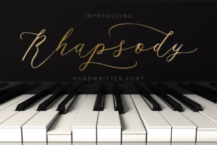 Rhapsody: A Beautiful Script Font for Delicate and Ethereal Designs