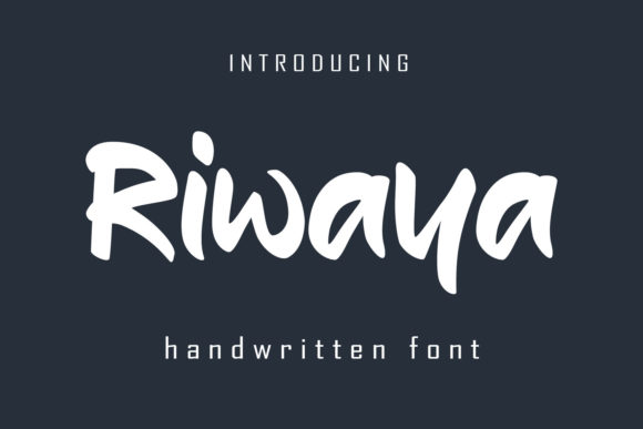 Riwaya: A Handwritten Font with a Relaxed Vibe