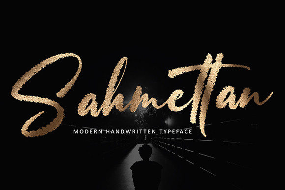 Sahmettan: A Brushed and Beautiful Handwritten Font for Creative Projects