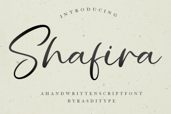 Shafira: A Handwritten Font with Timeless Elegance