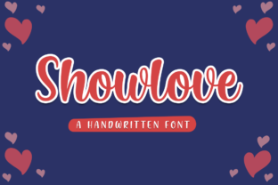 Showlove Font: A Handwritten Font with Heart and Humor