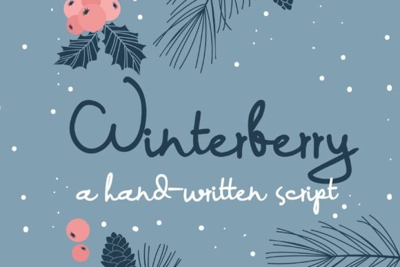 Winterberry: A Handwritten Script Font for Strategic Design and Branding